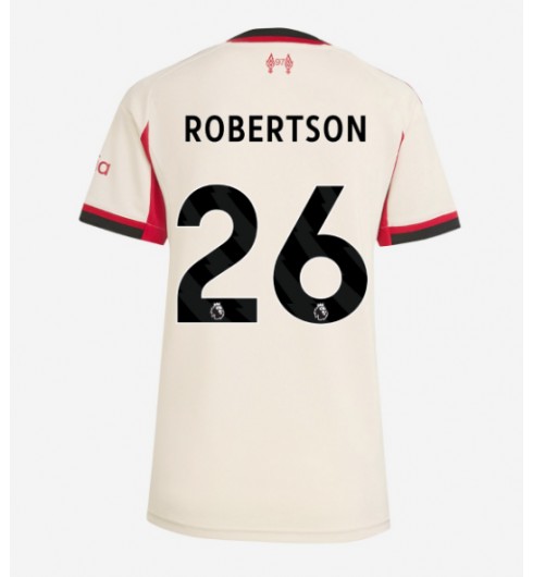 Ženske Nogometnih dresov Liverpool Andrew Robertson #26 Gostujoči 2025-26 Kratki rokavi Ženske Nogometnih dresov Liverpool Andrew Robertson #26 Gostujoči 2025-26 Kratki rokavi